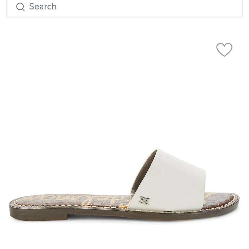 SAM EDELMAN LEATHER SLIDES
